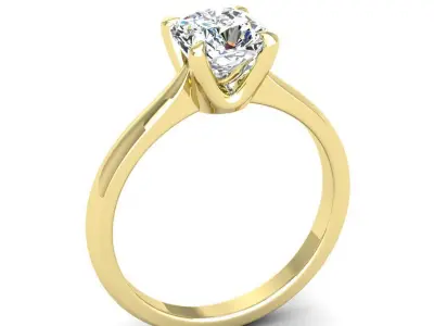 Engagement ring Linda qushion 3D print model