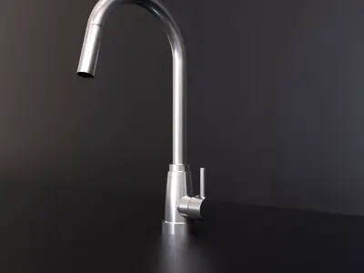 interior design bathroom taps 3D model