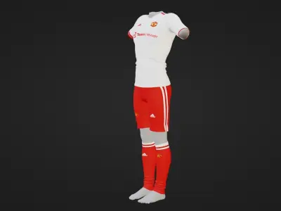 Manchester United Sportwear Low-poly 3D model