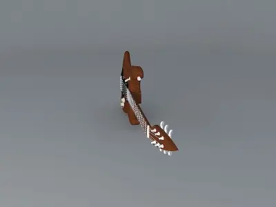 Classic guitar Free 3D model