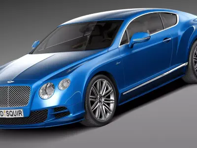 Bentley Continental GT Speed 2015 3D model