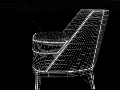Bolier   Lounge Chair  render ready vray Freebie Free 3D model