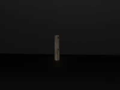 Game-Ready Modular Wooden Fence 3d Model Free low-poly 3D model