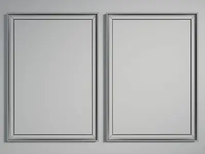 Tranquil Tropical Leaves Art Frame Low-poly 3D model