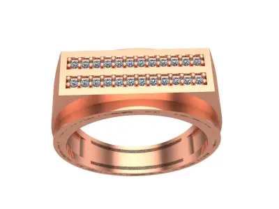 092 - Gents Ring - Fancy Ring for men 3D print model