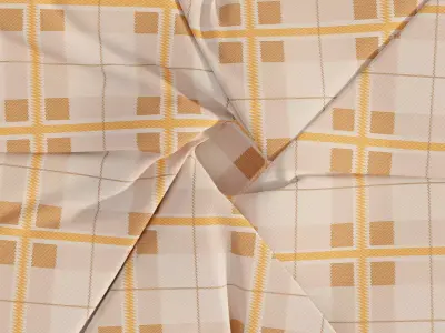 folded and twisted cloth product render 3D model