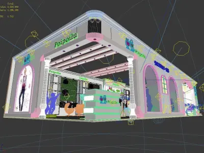 Exhibition - Area - 19X8-3DMAX2009-06 3D model