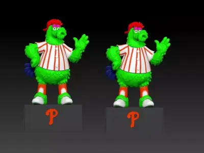 MLB - Philadelphia Phillies mascot statue - 3d print 3D print model