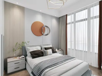 Modern Luxury Bedroom 3D model