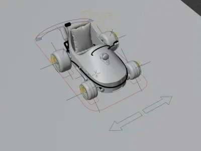 Gokart - Mini Racing Car 3D model