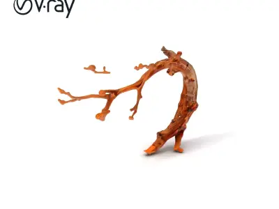 Realistic Tree Branch Model Pack for Environment Design Low-poly 3D model