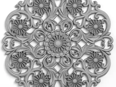 Round rosette 11 3D model
