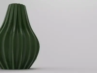Mun Vase Low-poly 3D model