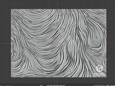 decor set wall panel wall relief mural CNC 45 3D model