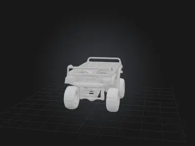 Power Sled Low-poly 3D model