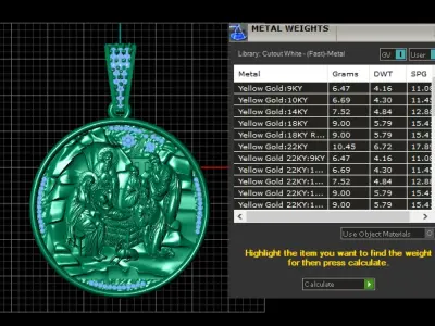 MARY AND JESUS FAMILY PENDANT 3D PRINTABLE MODEL 3D print model