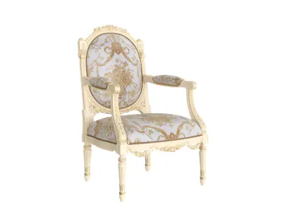 Fine art armchair by Modenese 3D model