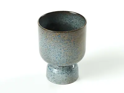 madem stoltz - plant pot blue rost L size 3D model