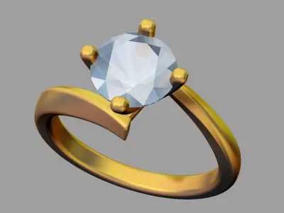 Rotated Ring 3D print model