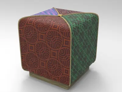 Kuyc Pouf Low-poly 3D model