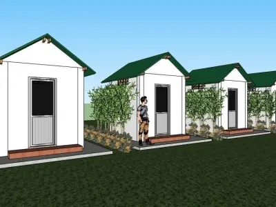 Public Toilet or Restroom 3D model