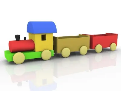 Toy Train 3D model