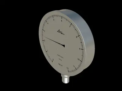 pressure gauge 3D model