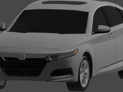 2021 Honda Accord LX Base Low-poly 3D model