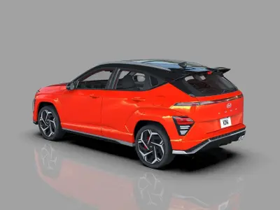 Hyundai Kona N line 2024 HQ interior 3D model