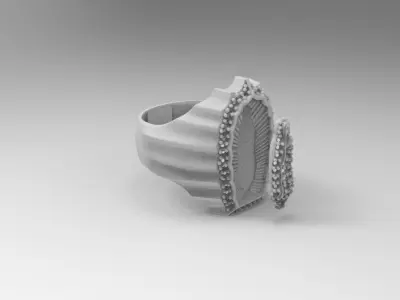 anillo virgen guadalupe  3D print model