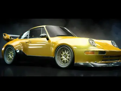 Porsche 911 GT2 3D model