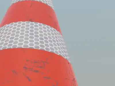Traffic Cone Free 3D model