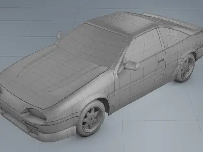 Nissan NX 1990 3D model