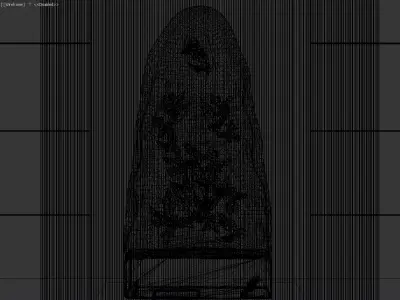 Luxury Interior with Amethyst Crystal Geode Decorative Art 3D model