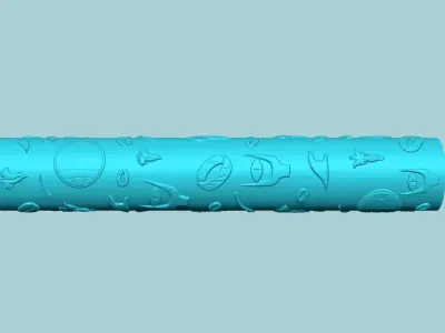 Texture Roll 74 LOTR Positive - Fondant Decoration Maker 3D print model
