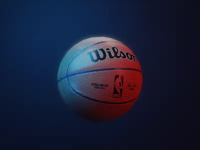 NBA Game Ball Low-poly 3D model