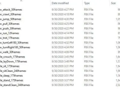 Low Poly Fox - Animated Low-poly 3D model