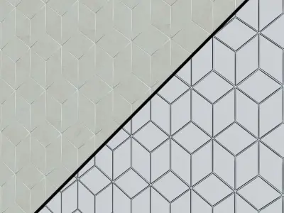 Tiles ATLAS CONCORDE MARVEL EDGE Mos Esagono Lapp 3D model