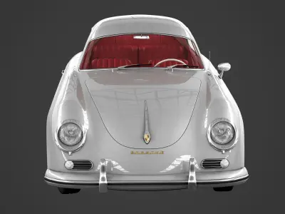 Porsche 356A 1600 Coupe 3D model