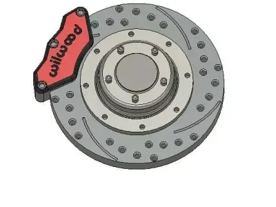 1-24 scale wilwood rotor 3D print model