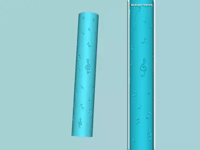 Texture Roll 37 - Music C - Fondant Decoration Maker 3D print model