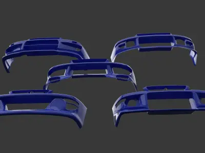 Body kit Subaru Impreza 1992 Bumper 3D model