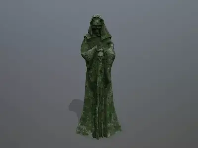 statue  2 Low-poly 3D model