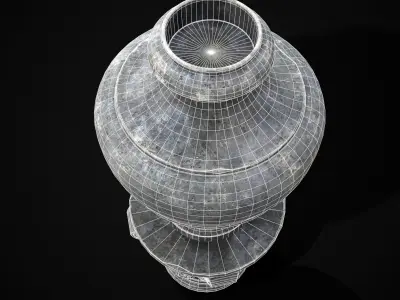 Floral Garden Decoration Low-poly 3D model