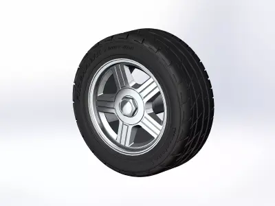 Wheels for scale model of Camaro Z28 1992 3D print model