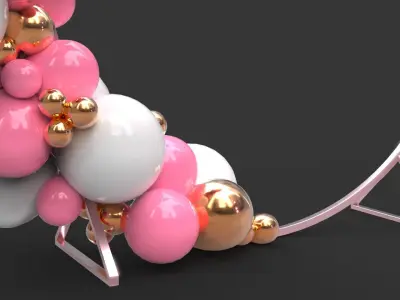 Balloon Arch 1 3D model