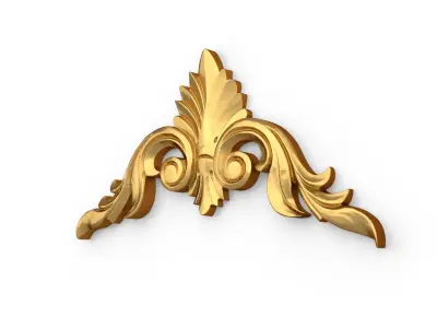 Classic carved decor ornament 383 3D model