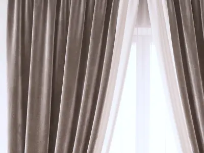 Set 93 Curtains 3D model