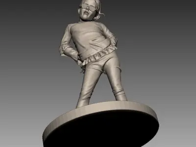 Girl Sculpture 3D print model