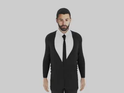 Karim Benzema Low-poly 3D model